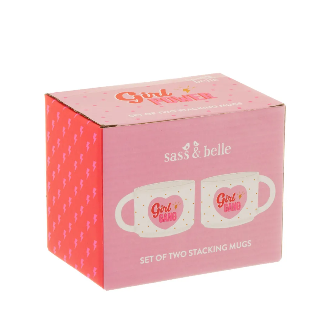 Porcelánové hrníčky Girl Power - set 2 ks