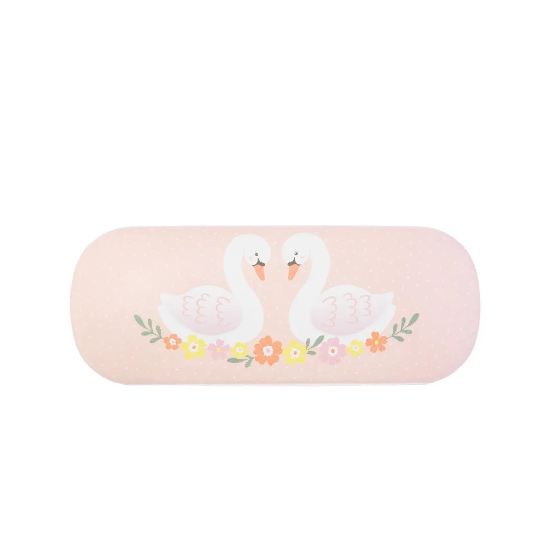 Puzdro na okuliare s labuťami