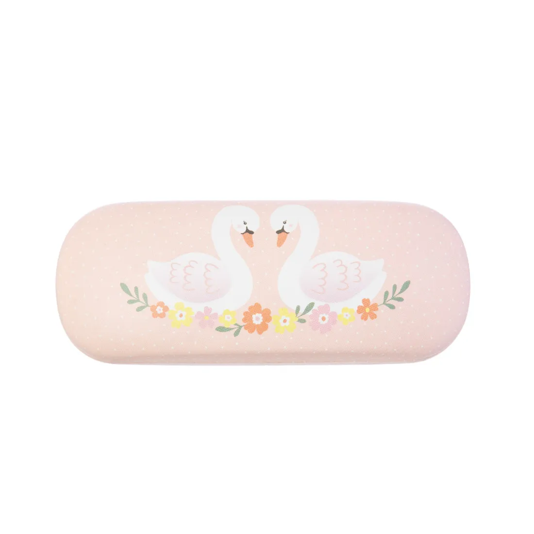 Puzdro na okuliare s labuťami