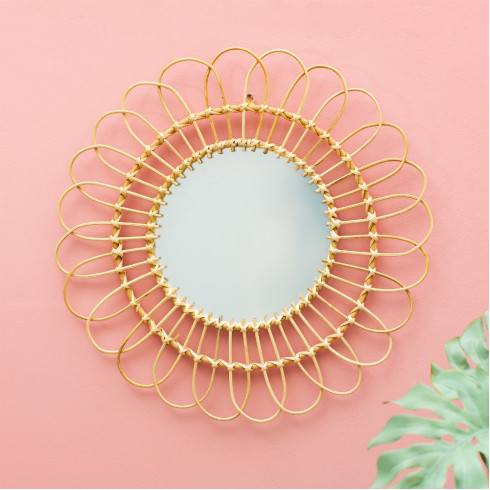 Ratanové zrkadlo - väčšie