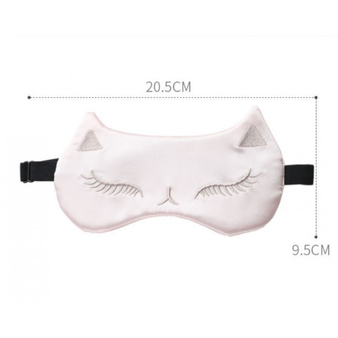 Saténová maska ​​na spanie - ružová