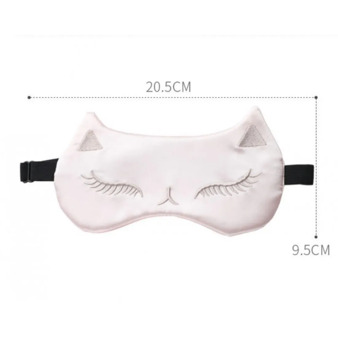 Saténová maska ​​na spaní - zlatá