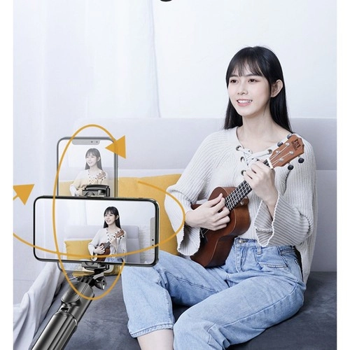 Selfie tyč/stativ 2v1 s BLUETOOTH + dálkové ovládání