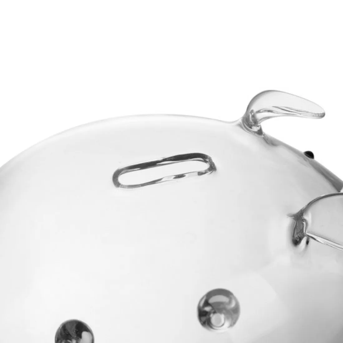 Sklenená pokladnička prasiatko