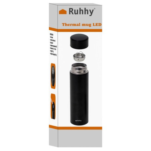 Termohrnček SMART LCD - 500 ml čierny