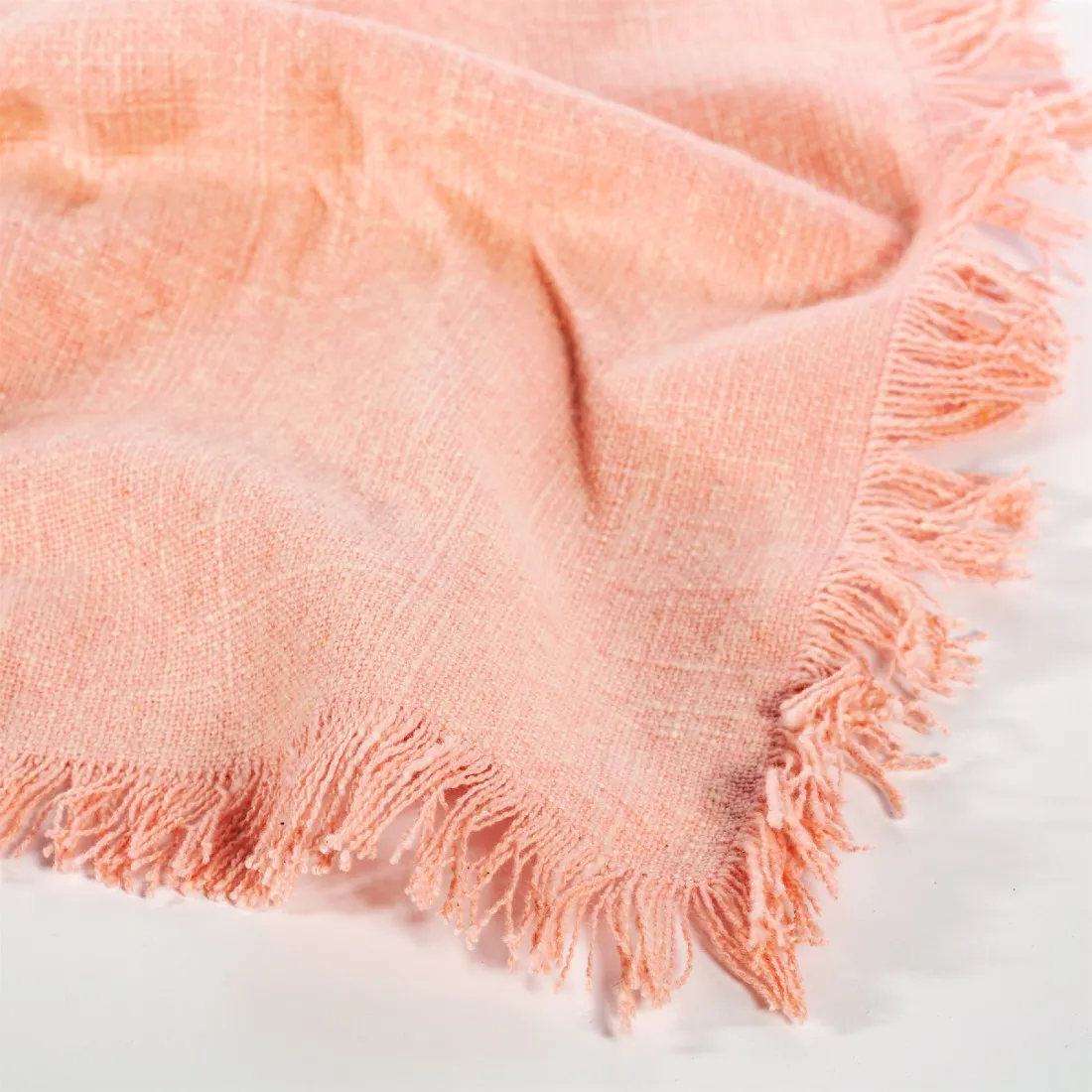 Bavlnené servítky so strapcovým okrajom - sada 2 ks ružové