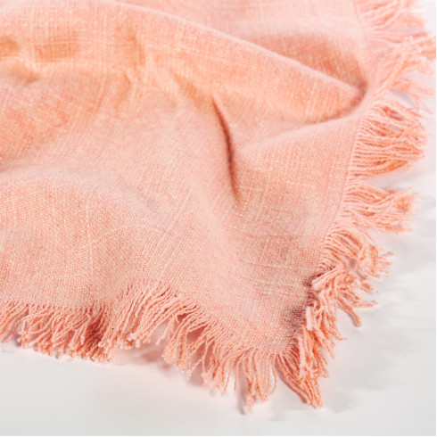 Bavlnené servítky so strapcovým okrajom - sada 2 ks ružové