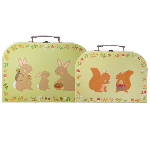 Kartónový kufrík motív Garden Friends - väčší