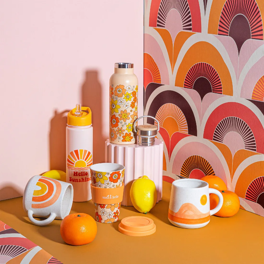 Plastová fľaša na vodu Hello Sunshine 400ml