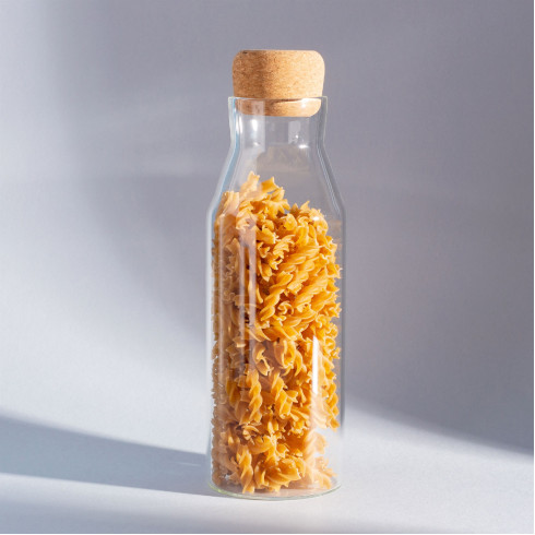 Skleněná dóza na potraviny s korkovým víkem 700ml