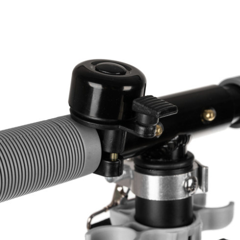 Dětská skládací městská koloběžka, černo-šedá