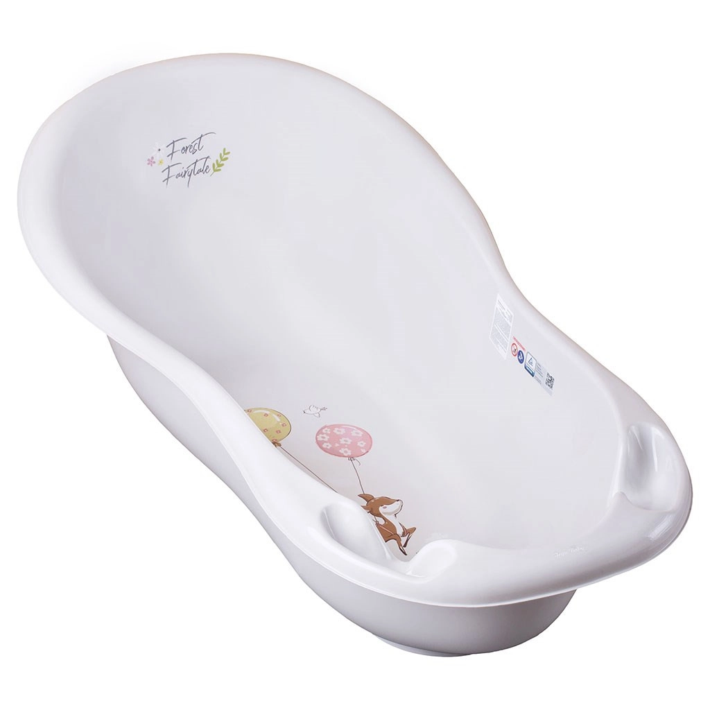 Anatomická ergonomická vanička pro miminka 102 cm - béžová s motivem srnky