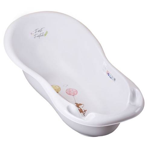 Anatomická ergonomická vanička pre bábätká 102 cm - béžová s motívom srnky