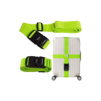 Batožinový popruh na kufor, zelený