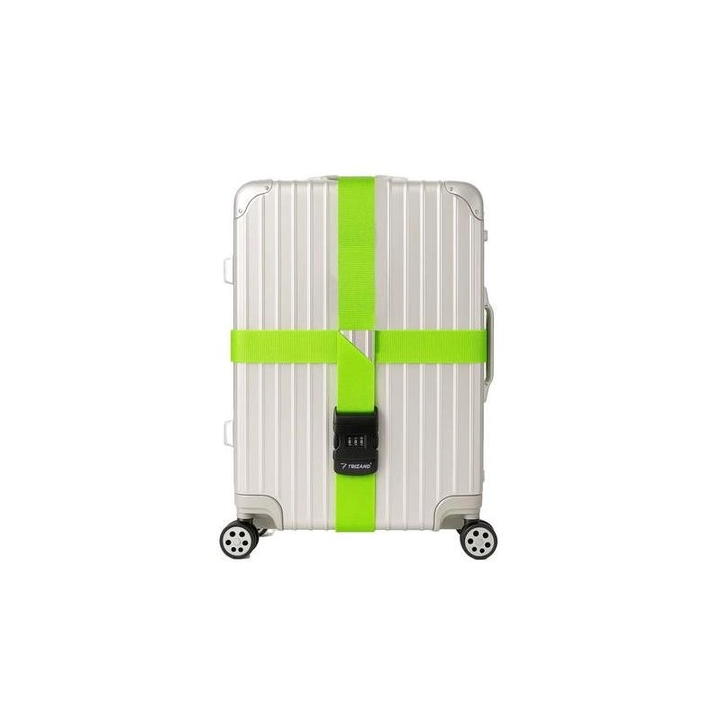 Batožinový popruh na kufor, zelený