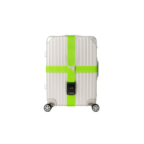 Batožinový popruh na kufor, zelený