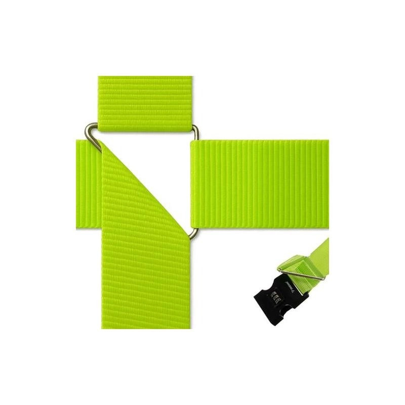 Batožinový popruh na kufor, zelený