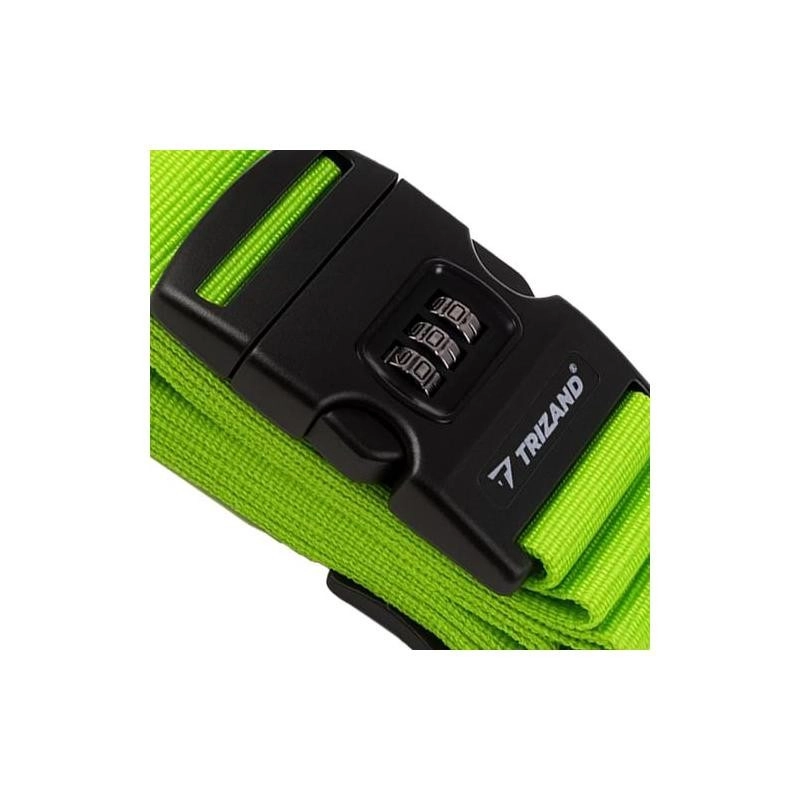 Batožinový popruh na kufor, zelený