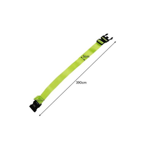 Batožinový popruh na kufor, zelený