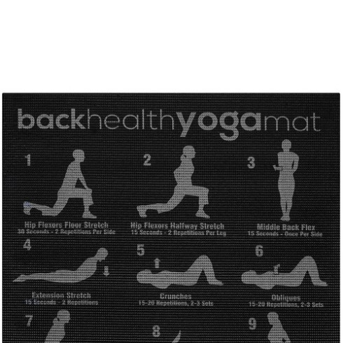 Fitness podložka na jógu s cvičebným plánom