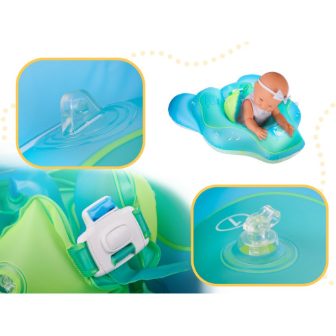 Koleso na plávanie so strieškou pre bábätká