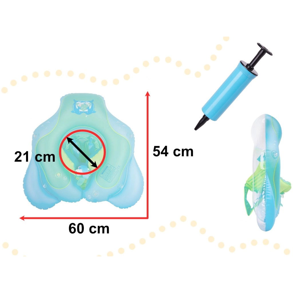 Koleso na plávanie so strieškou pre bábätká