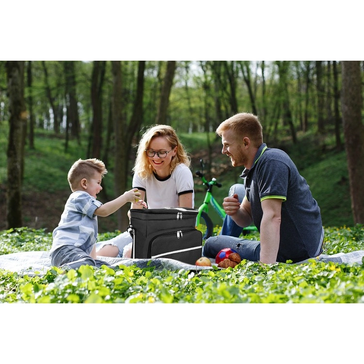 Pikniková termo taška 28L - černá