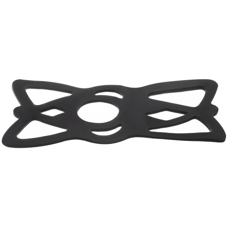 Silikonový držák na mobil na kolo - černý