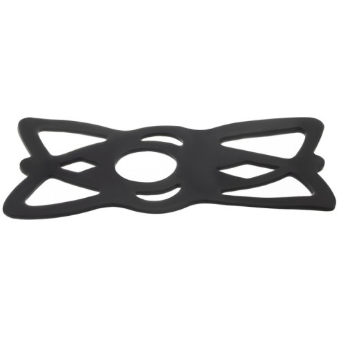 Silikónový držiak na mobil na bicykel - čierny