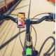 Silikónový držiak na mobil na bicykel - čierny