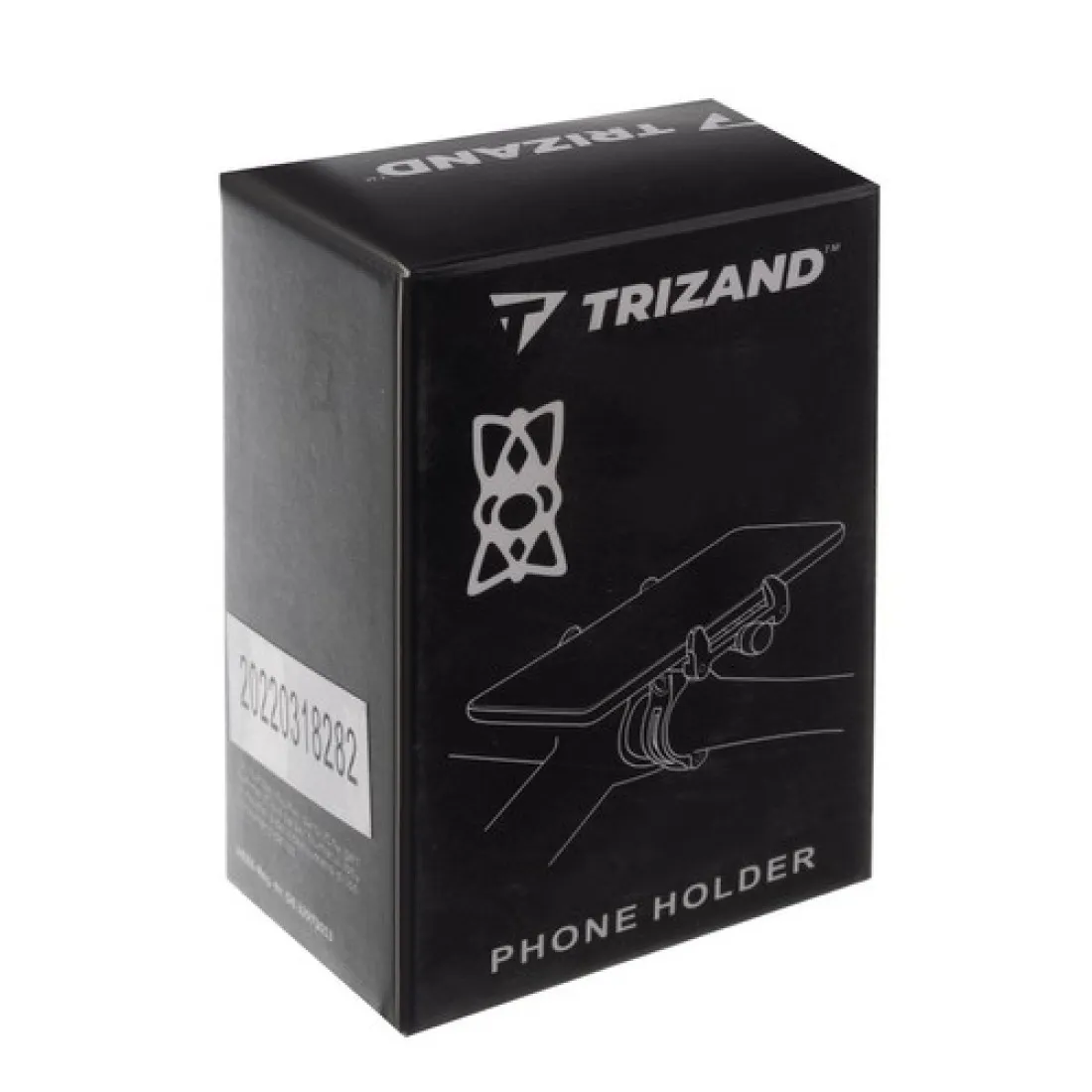 Silikonový držák na mobil na kolo - černý