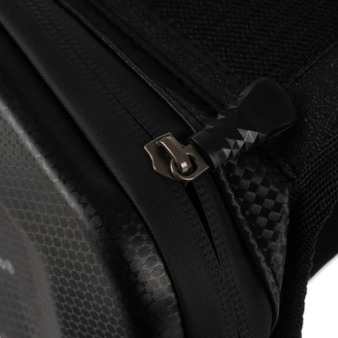 Vodeodolná cyklistická taška s dotykovým puzdrom na mobil, čierna