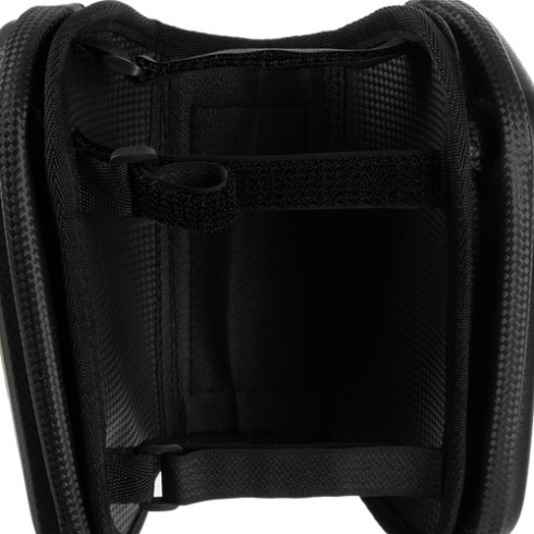 Vodeodolná cyklistická taška s dotykovým puzdrom na mobil, čierna