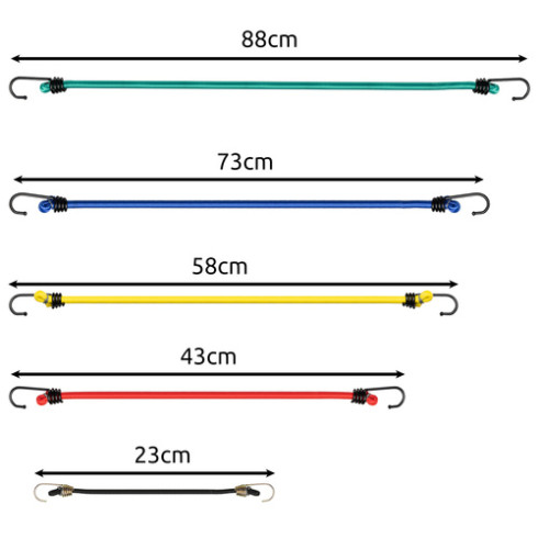 Nastaviteľné upevňovacie popruhy, 2,5 cm x 363 cm