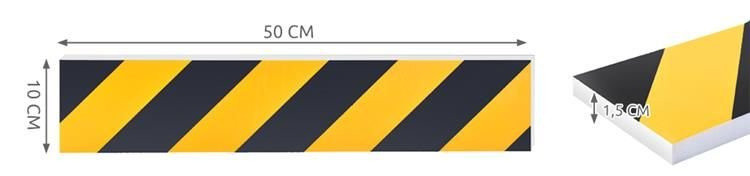 Ochranný penový pás na stenu na dvere auta, 50 x 10 x 1,5 cm