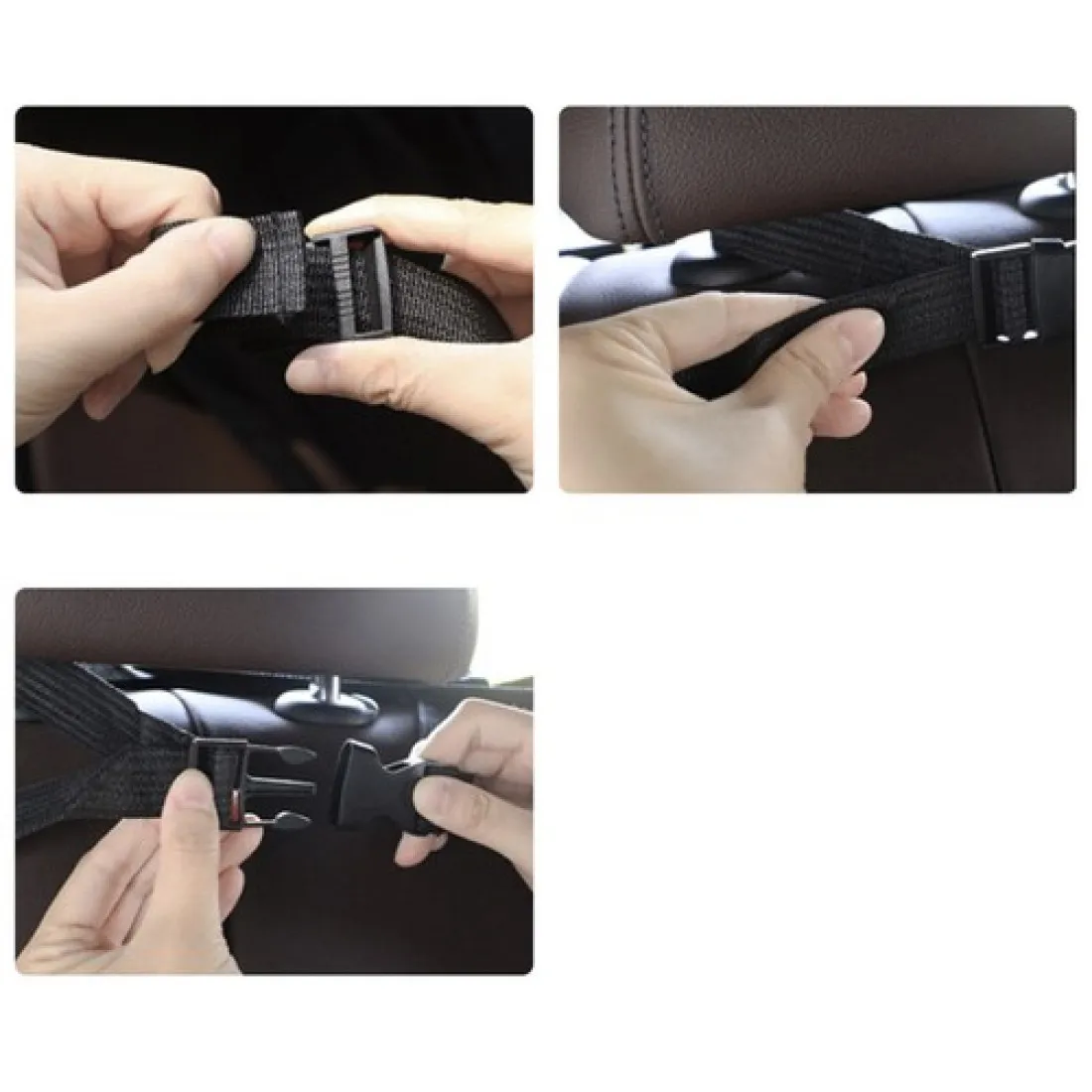 Organizér na autosedačku - černý 8 kapes