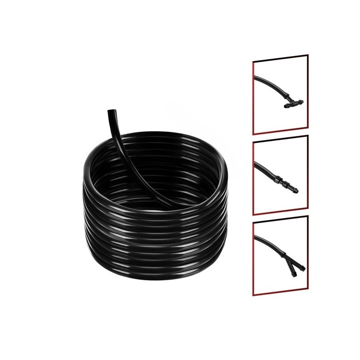 Univerzální sada PVC hadička 2 m, spojky a T/Y rozbočky 4/5 mm