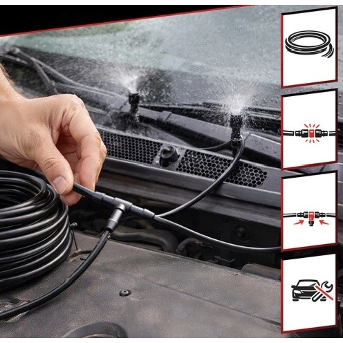 Univerzální sada PVC hadička 2 m, spojky a T/Y rozbočky 4/5 mm