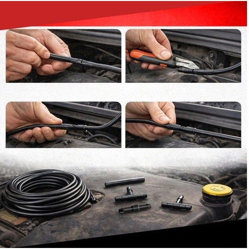 Univerzální sada PVC hadička 2 m, spojky a T/Y rozbočky 4/5 mm