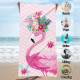 Plážová osuška FLAMIG FLOWERS 150x70 cm
