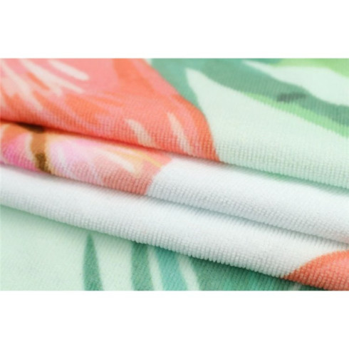 Plážová osuška Plameniak s kokosmi 170x90 cm