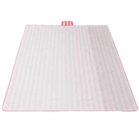 Plážová/pikniková nepremokavá skladacia podložka XXL 200x200 cm, ružová