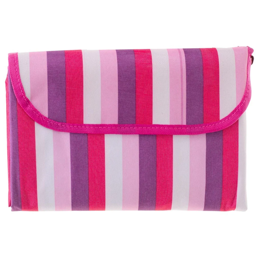 Plážová/pikniková nepromokavá skládací podložka XXL 200x200 cm, růžová