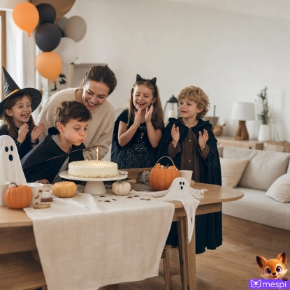 Otthoni halloweeni szülinapi buli: előbb az ünnepelt, aztán a kísértetek