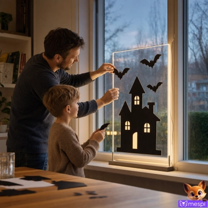 Halloweeni ablakdekoráció: sziluettek, matricák és fények a próbától a kíméletes eltávolításig