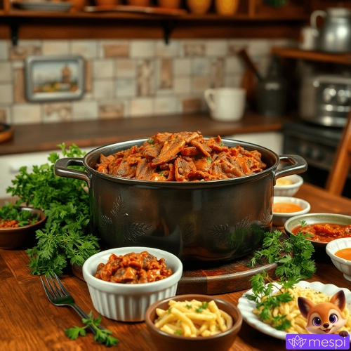 Carne sfâșiată pentru 20 de persoane: o rețetă fără stres, pe care o poți pregăti cu o zi înainte