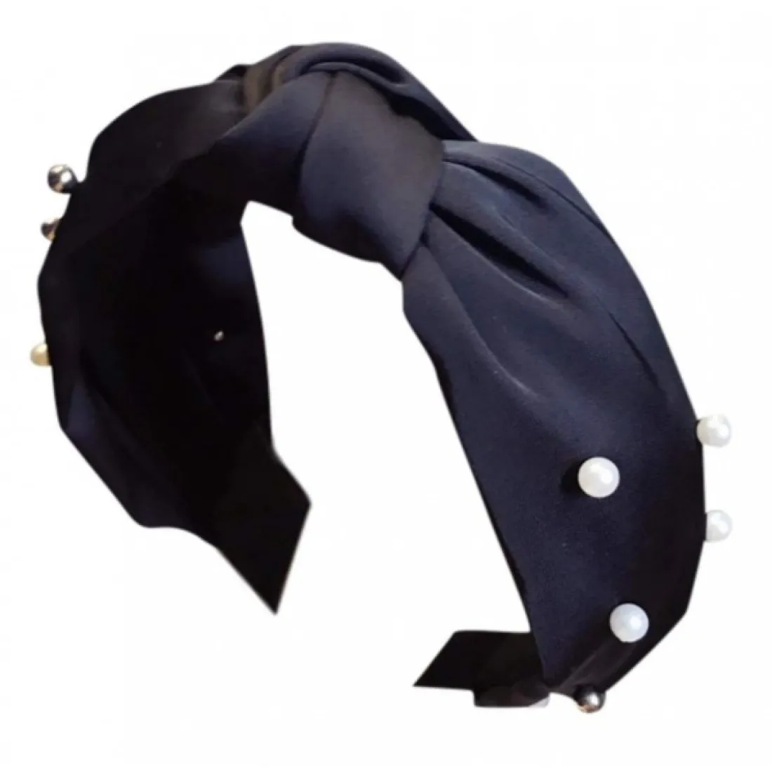 Čelenka s perlami - čierna