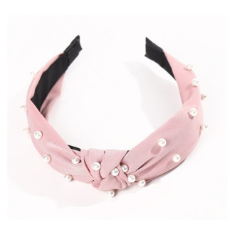 Čelenka s perlami - ružová