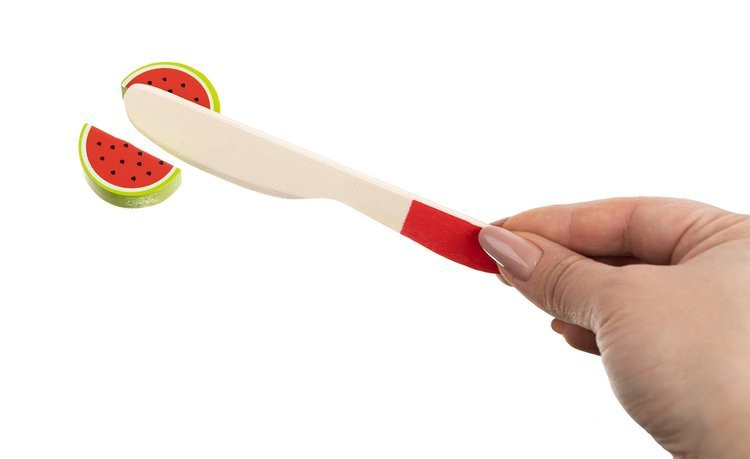 Dřevěná vkládačka ovoce, čísla - dřevěné počítadlo