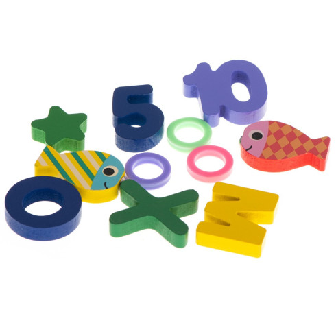  Drevená vzdelávacia sada na učenie abecedy so zvieratkami 3v1